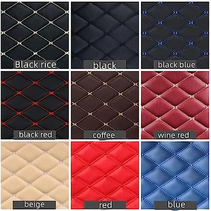 Custom Making Trunk Mats Cargo Mats Fit for 99.9% Sedan SUV All Weather Protection Leather Liners Trunk Mat Cargo Liners (Beige) - color: beige