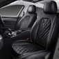 Car Seat Covers Front Seats for Honda Pilot 2003-2026, Waterproof Nappa Leather Car Seat Cover, Full Coverage Car Seat Covers Sets(2 Seats/Black) - color: Black 2 Seats, size: Honda Pilot 2003-2026