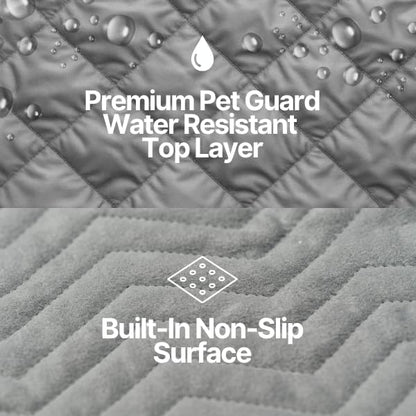 Formosa Covers Dog Cargo Liner for SUV, Gray, 68" W x 93" L | Heavy Duty Quilted and Padded Mat, Covers Trunk Back Area, Hair Easily Shakes Off, Universal Fit - color: Grey