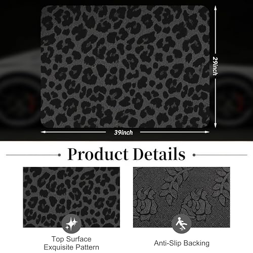 Car Trunk Mat - Universal Size 29" x 39", Leopard Print Pattern Cargo Liner, Car Accessory for SUVs/Sedan/Wagons, Durable Protective Mat, Trunk Liner for Families/Travel Enthusiasts - style: Leopard Print-2