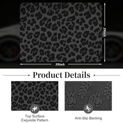 Car Trunk Mat - Universal Size 29" x 39", Leopard Print Pattern Cargo Liner, Car Accessory for SUVs/Sedan/Wagons, Durable Protective Mat, Trunk Liner for Families/Travel Enthusiasts - style: Leopard Print-2