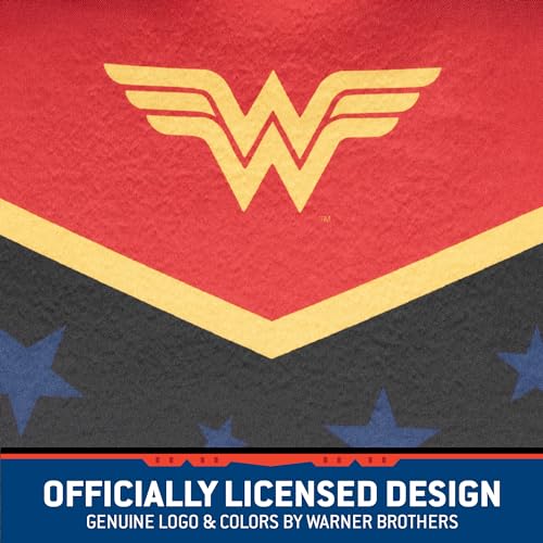 Warner Bros DC Comics Wonder Woman Car Accessories Seat Covers - Front Pair Includes Removable Head Cover, Matching Seat Belt Pads, Side Airbag Compatible, Universal Fit, Waterproof - size: 2 Front, style: Wonder Woman