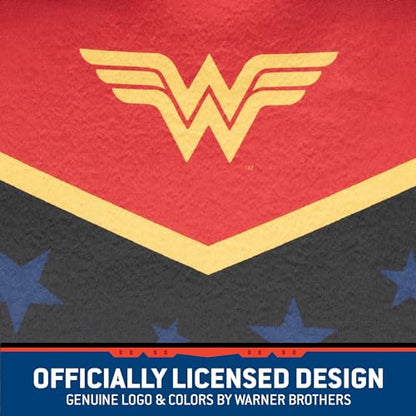 Warner Bros DC Comics Wonder Woman Car Accessories Seat Covers - Front Pair Includes Removable Head Cover, Matching Seat Belt Pads, Side Airbag Compatible, Universal Fit, Waterproof - size: 2 Front, style: Wonder Woman