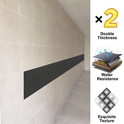 Ampulla Ultra Thick Water Resistance Garage Wall Protector, Designed in Germany - Pack of Two (6.5mm Thickness) - size: 1/4" Thickness Black