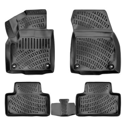 RizLiner Land Rover Range Rover Velar Evoque 2011-2019 Floor Mats 3D Custom Fit Compatible with Land Rover Rubber Car Mat Laser Measured Floor Liner All Weather Odorless Non-Slip (Front & Rear) - size: 1'10" x 2'9"