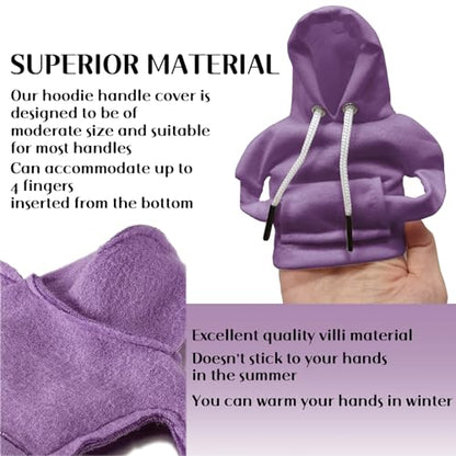 vvag Gear Shift Hoodie, Hoodie Car Gear Shift Cover, Car Shift Knob Hoodie, Automotive Interior Accessories, Universal Fit Knob Cover Gift (Purple) - color: Purple