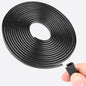 20Ft (6.1m) Car Door Edge Guards, U-Shaped Black Car Door Protector, Automotive Door Entry Guard Fit for Most Vehicles, Built-in Metal Clips, No Need Adhesive, Easy to Cut
