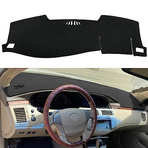 Dash Cover Mat Custom Fit for Toyota Avalon 2005 2006 2007 2008 2009 2010 with Cutout for Speaker, Dashboard Cover Pad Carpet Protector F101 (Black) - color: 05-10 Black