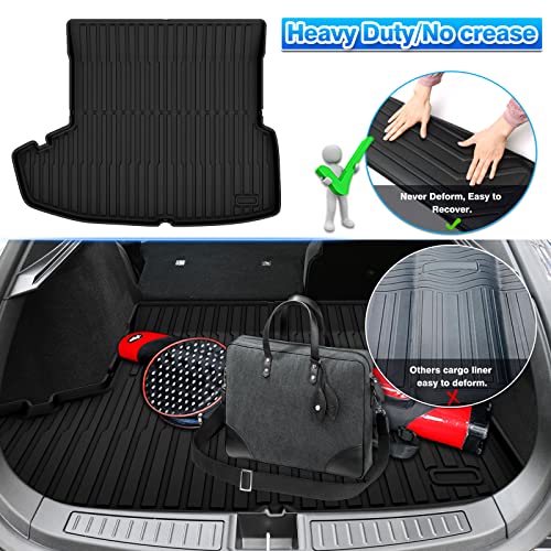 Cartist Cargo Liner Fits for Tesla Model S 2021 2022 2023 2024 Accessories All Weather Rear Trunk Liner for Model S Cargo Mat Heavy Duty - size: 3)Tesla Model S 2021-2024
