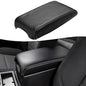 KBH Center Console Armrest Cover Upholstery for Toyota Camry 2012-2017, Vinyl Leather, Middle Console Replacment Covering, Black-Gray Stitch (Leather Part Only) - color: Black-Gray Stitch, size: Camry 2012-2017
