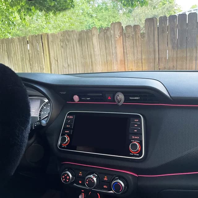 TIKUN TECH Pink Car Interior Decorative Molding Door Panel Dashboard Gap Trim Strip (10Ft) - size: 10ft