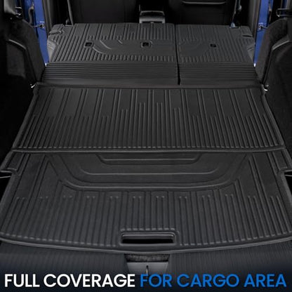 Floor Mats Set for Nissan Rogue 2021-2025 2026 (Not fit Sport), All Weather TPE Backrest Mat Trunk Mat Cargo Liner Door Sill Guards Accessories(for Nissan Rogue | 2021-2026)