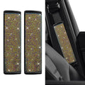 2PCS Bling Seat Belt Covers, Seat Belt Cover Pad, Car Seatbelt Shoulder Pads with Rhinestone, Auto Accessories Comfortable Automotive Neck Shoulder Mat Cushion for Car Truck SUV (AB) - color: AB