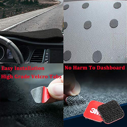 Dashboard Cover for Chevrolet Silverado 1500 2500 3500 1999-2006 Avalanche Chevy Tahoe Suburban GMC Sierra Yukon Dash Cover Mat(Premium Carpet, Black) - color: Black