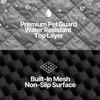Formosa Covers Dog Car Seat Cover for Back Seat - Car Floor Cover for Dogs - Non-Slip Backing - Travel with Your Pet Mess Free - Universal Fit 56" W x 94 L, Grey