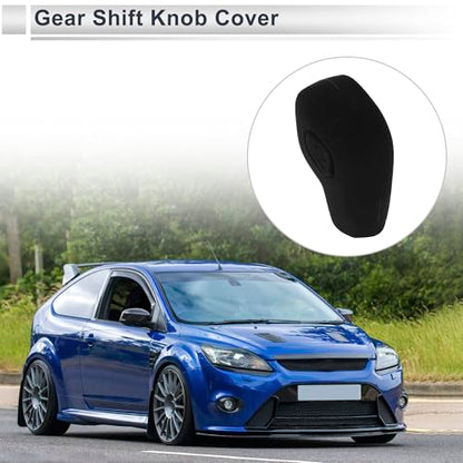 Gear Shift Knob Cover Anti-slip Stick Shifting Handle Protector Silicone 1 Pc for Ford Focus 2012-2018 Black
