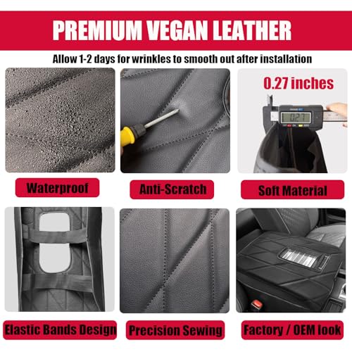 Center Console Cover for Toyota Tundra 2014-2021 - Comfort Armrest Lid Cover for Toyota Tundra Interior Accessories 2021 2020 2019 2018 2017 2016 2015 2014 (Bucket Seat ONLY) - size: 5) 14-21 |Tundra| Black,Regular Thick Size
