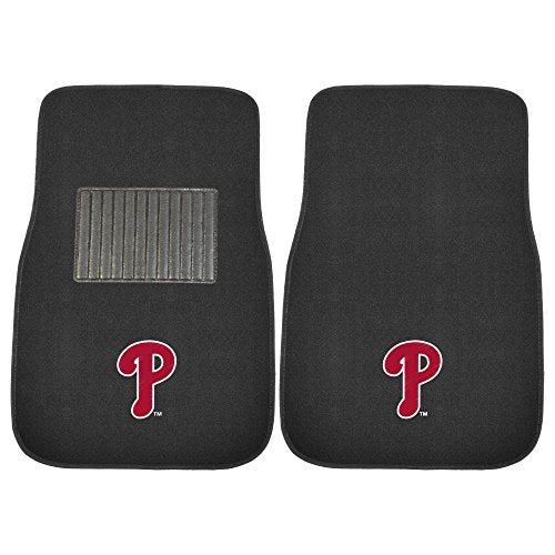 FANMATS MLB Unisex-Adult 2-Piece Embroidered Team Logo Car Mat Set