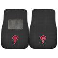 FANMATS MLB Unisex-Adult 2-Piece Embroidered Team Logo Car Mat Set