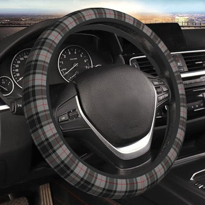 Thickened Elastic Steering Wheel Cover, Gray Plaid Clan Moffat Tartan Ultra, Soft, Breathable, Fit for Cars, SUVs, Trucks, Stylish Comfortable Grip - color: Gray Plaid Clan Moffat Tartan