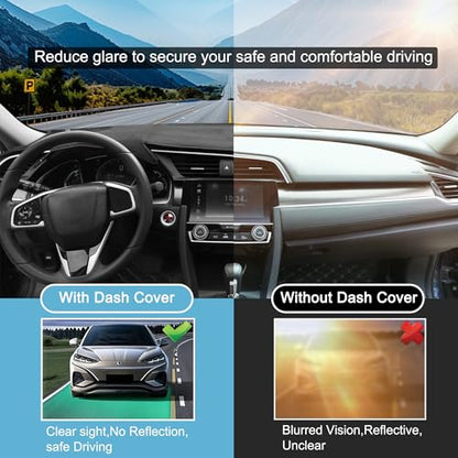 YYCKE Dash Cover Mat Custom Accessories Dashboard Pad Fit for Toyota RAV4 2013 2014 2015 2016 2017 2018 Accessories Dashboard Pad Carpet Protector - size: Toyota RAV4 2013-2018