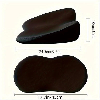 Mautoply Memory Foam Car Seat Cushion for Back Pain Relief - Lumbar Support Pillow for Driving, Office & Car Ergonomic Wedge Cushion for Short Drivers