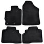 Floor Mats Compatible with 2007-2012 Toyota Yaris, 4Dr Factory Fitment Car Floor Mats Front & Rear Nylon by IKON MOTORSPORTS, 2008 2009 2010 2011