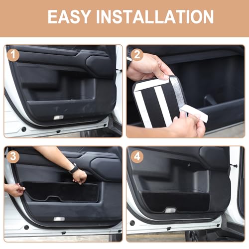Car Door Anti Kick Pad Compatible with Toyota Land Cruiser 250 Prado LC250 J250 /Lexus GX 2024 2025,Car Door Anti-Dirty Mat Dust Resistant Protector Cover Car Accessories