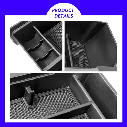2024 2025 2026 Crosstrek Center Console Organizer Tray for 2024 2025 2026 Subaru Crosstrek Hybrid 2024 Impreza Center Armrest Storage Box for Crosstrek 2024 Accessories Storage Box Double Layer