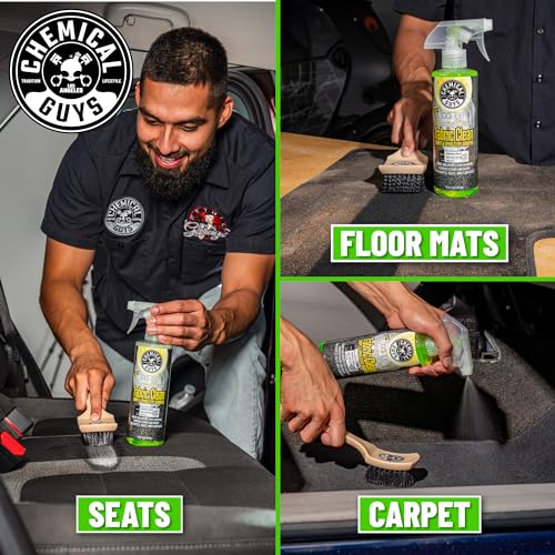 Chemical Guys Foaming Citrus Fabric Clean Carpet & Upholstery Cleaner - Car Carpet Cleaner Spray for Seats and Floor Mats, Removes Stains &Odors, Safe for Cars, Home and Office, 16 oz Citrus Scent - size: 16 oz