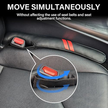 Car Seat Gap Filler for Dodge Accessories Durango Charger Challenger Dart Journey Block The Gap Between Seat and Console Stop Things from Dropping (2PCS, Black)