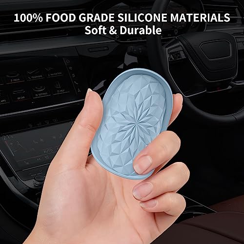 Car Coasters for Cup Holders [4 Pack] - 2.75In Silicone Auto Mug Mats - Universal Non-Slip Recessed Car Interior AccessoriesEther - color: 4 Pack-ether