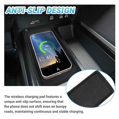 Center Console Organizer 3PC Compatible with 2025-2026 Toyota Camry Accessories, Armrest Storage Box, Charging Zone Anti-Slip Mat and Gear Shifter Right Side Console Organizer Tray - size: Center Console Organizer 3PC