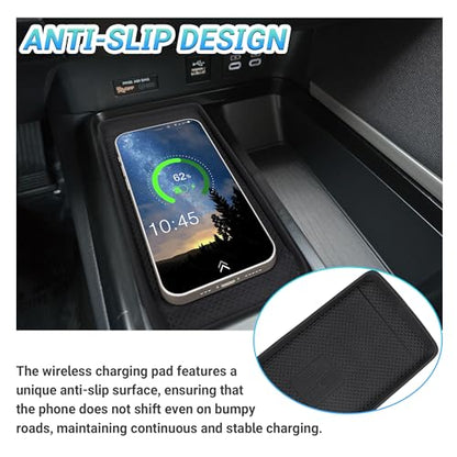 Center Console Organizer 3PC Compatible with 2025-2026 Toyota Camry Accessories, Armrest Storage Box, Charging Zone Anti-Slip Mat and Gear Shifter Right Side Console Organizer Tray - size: Center Console Organizer 3PC