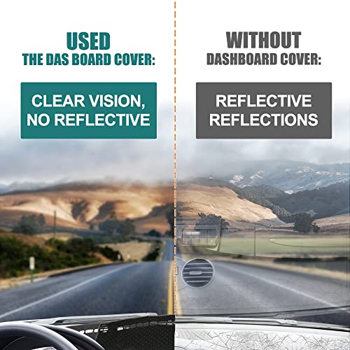 X AUTOHAUX Car Dashboard Cover Polyester Non-Slip Mat Protector Carpet Sun Proof for Hyundai Sonata 2011 2012 2013 2014 - color: Gray