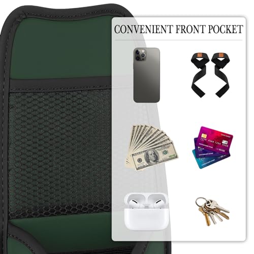 Linkidea Car Seat Side Organizer - Compatible with Yeti Rambler & Hydro Flask Bottles, Hanging Bag for Large Bottles, Green