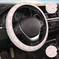 Pink Bow Steering Wheel Cover Cute Car Accessories - color: Pink Bow