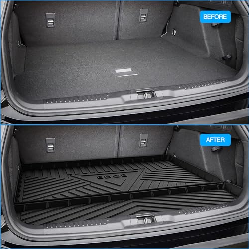 Nilight Cargo Mats for Ford Edge 2015 2016 2017 2018 2019 2020 2021 2022 2023 2024 2025 All Weather Protection Heavy Duty Cargo Liners - color: 2015-2025 Ford Edge|Cargo Mat