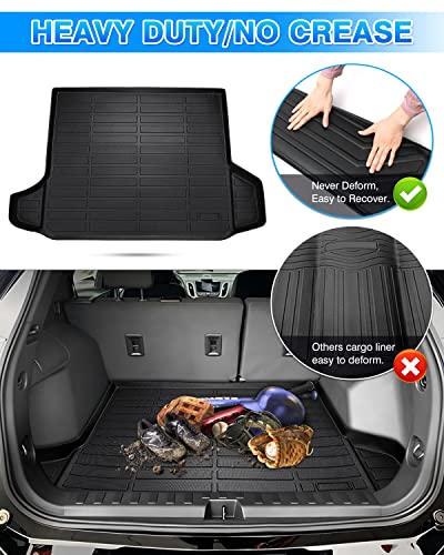 Cartist Cargo Liner Compatible with 2018-2024 Chevy Chevrolet Equinox/GMC Terrain All Weather Rear Trunk Mat 3D Waterproof Black TPE - size: 5)Chevy Chevrolet Equinox/GMC Terrain 2018-2024