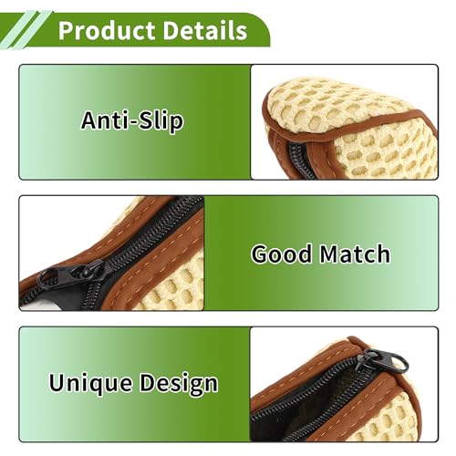 Universal Gear Shift Knob Cover Stick Shifting Handle Protector Manual Fabric 1 Pc Anti-Slip Beige - color: Beige Brown