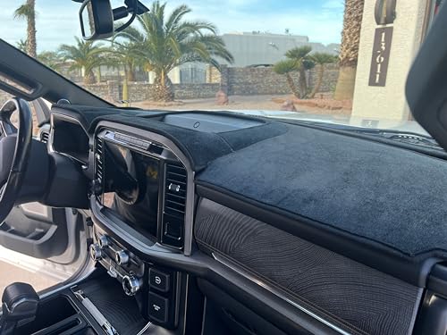 ShurGrip - The ShadePro Pickup Truck and Car Premium Dash Cover | Non-Slip, Luxurious Velour Fabric | Grey, Black, & Tan Color Options | Custom Fit for Your RV