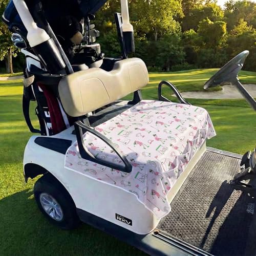 Golf Cart Seat Covers Golf Cart Seat Towel Blanket Group - color: Pink golf 4 Pockets B