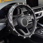 KAFEEK 16 inch Diamond Soft Leather Steering Wheel Cover,Compatible for F150 F250 F350 Ram 4Runner Tacoma Tundra Range Rover - color: Black, size: Large Size[15.5"-16"]