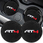 Car Cup Holder Coaster for GMC AT4 Cupholder Coaster Interior Accessories 2.75in 2Pack - color: Black-04