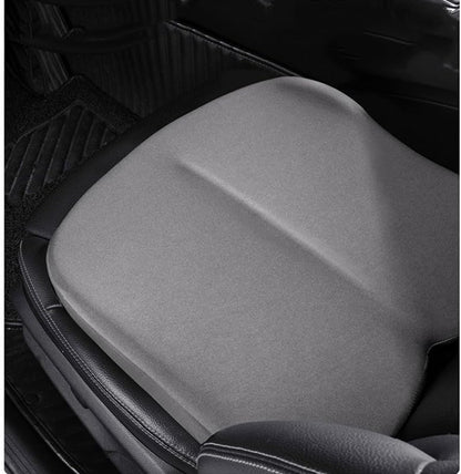 Adult Car Booster Seat Cushion, Car Seat Driver Height Boost Mat Memory Foam Car Seat Cushions Pad Improve Driving View Non-Slip 3D Office Chair Cushion Pressure Relief (Brown) - color: Brown