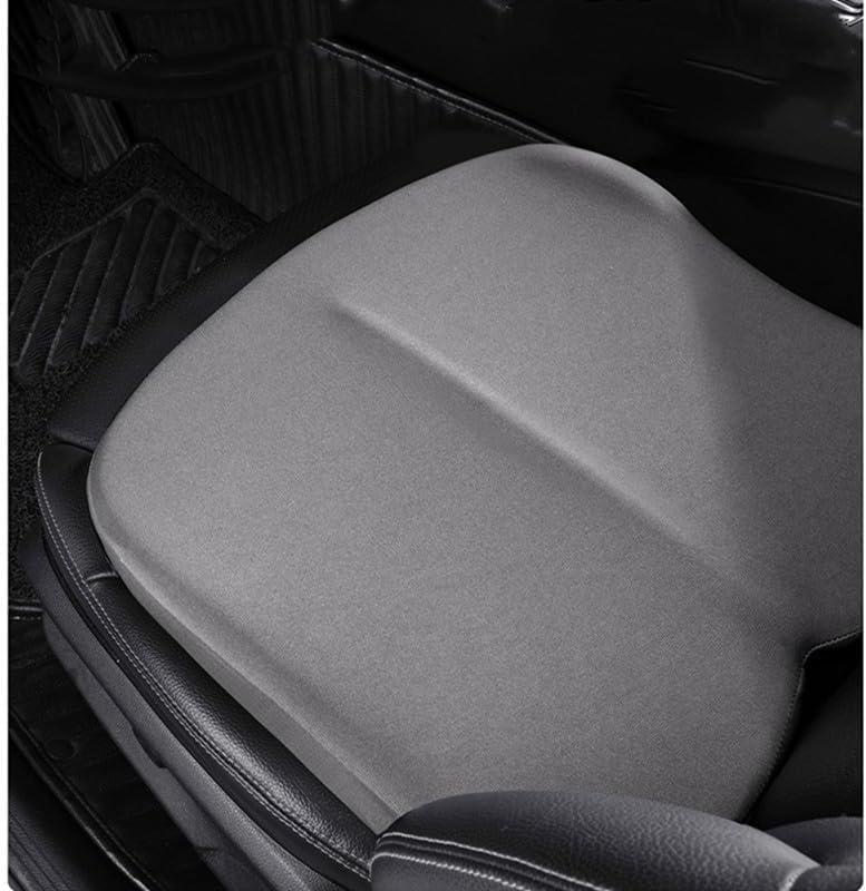 Adult Car Booster Seat Cushion, Car Seat Driver Height Boost Mat Memory Foam Car Seat Cushions Pad Improve Driving View Non-Slip 3D Office Chair Cushion Pressure Relief (Light Green) - color: Light Green