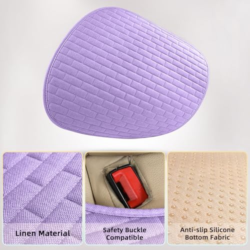 Little Pruple Car Seat Covers Front Seats,2 Pack Seat Covers for Cars Truck SUV,Front Seat Covers with Storage Pocket(Little Pruple-Front Seat) - color: Little Purple-Front Seat