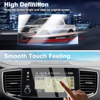 [Upgrade 2 Pack Screen Protector for 2019-2022 Honda Pilot 8 Inch [No Glare & Fingerprint] for Touchscreen, 9H Tempered Glass Navigation Screen Coverr - size: 2019-2022 Honda Pilot