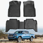 KARPAL Floor Mats Fit for Toyota Tacoma 2005-2015 Double Cab (Footwell Coverage), Custom Fit All Weather TPE Floor Liners, 1st & 2nd Row Mat, Tacoma Accessories - style: 2005-2015 | For Toyota Tacoma Double Cab | 1st & 2nd Row