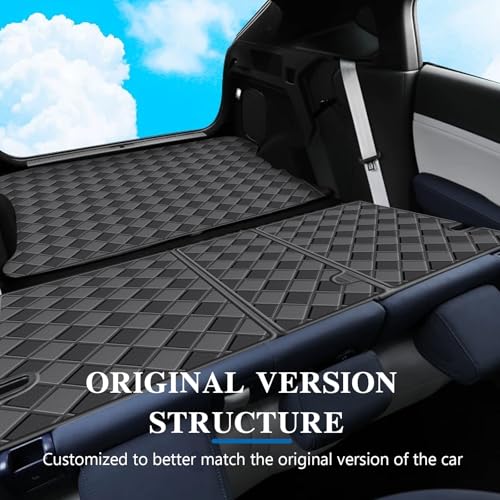 Cargo Mat & Backrest Mats for 2010-2016 Cadillac SRX Accessories, All Weather Waterproof Rear Cargo Liner Rear Trunk Liner Back Seat Cover Protector (NO Slide in The Trunk) - size: 2010-2016 Cadillac SRX